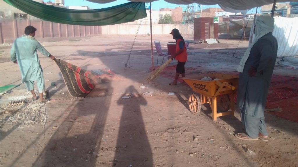 Daily Cleanliness Activities in Different Areas of Multan